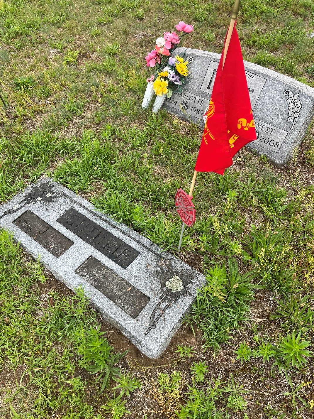 North Rose Fire Department archive photograph (headstones)
