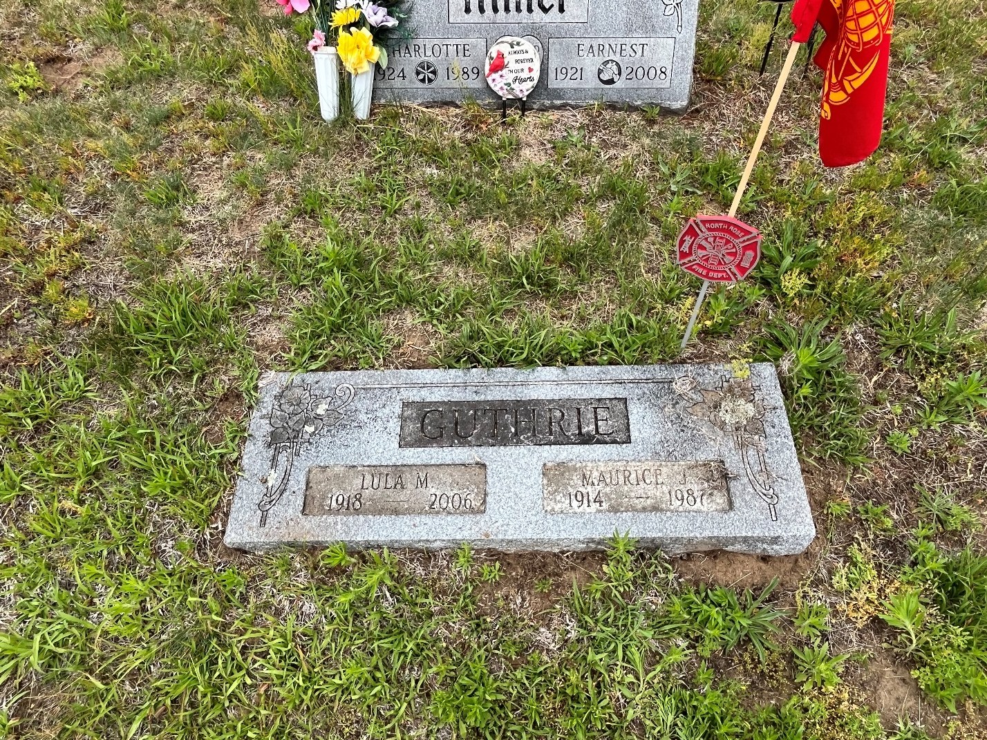 North Rose Fire Department archive photograph (headstones)