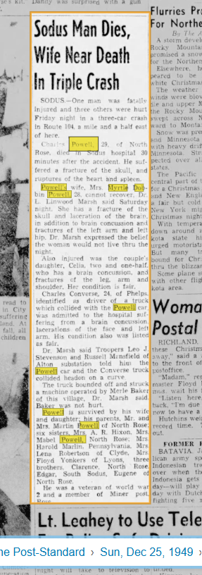 Member obituary — Appendix C