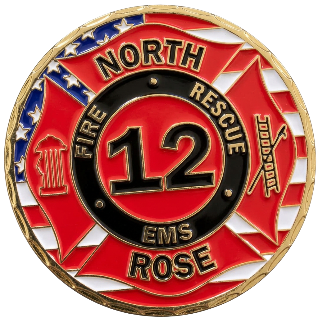 North Rose Fire Rescue EMS Station 12 emblem