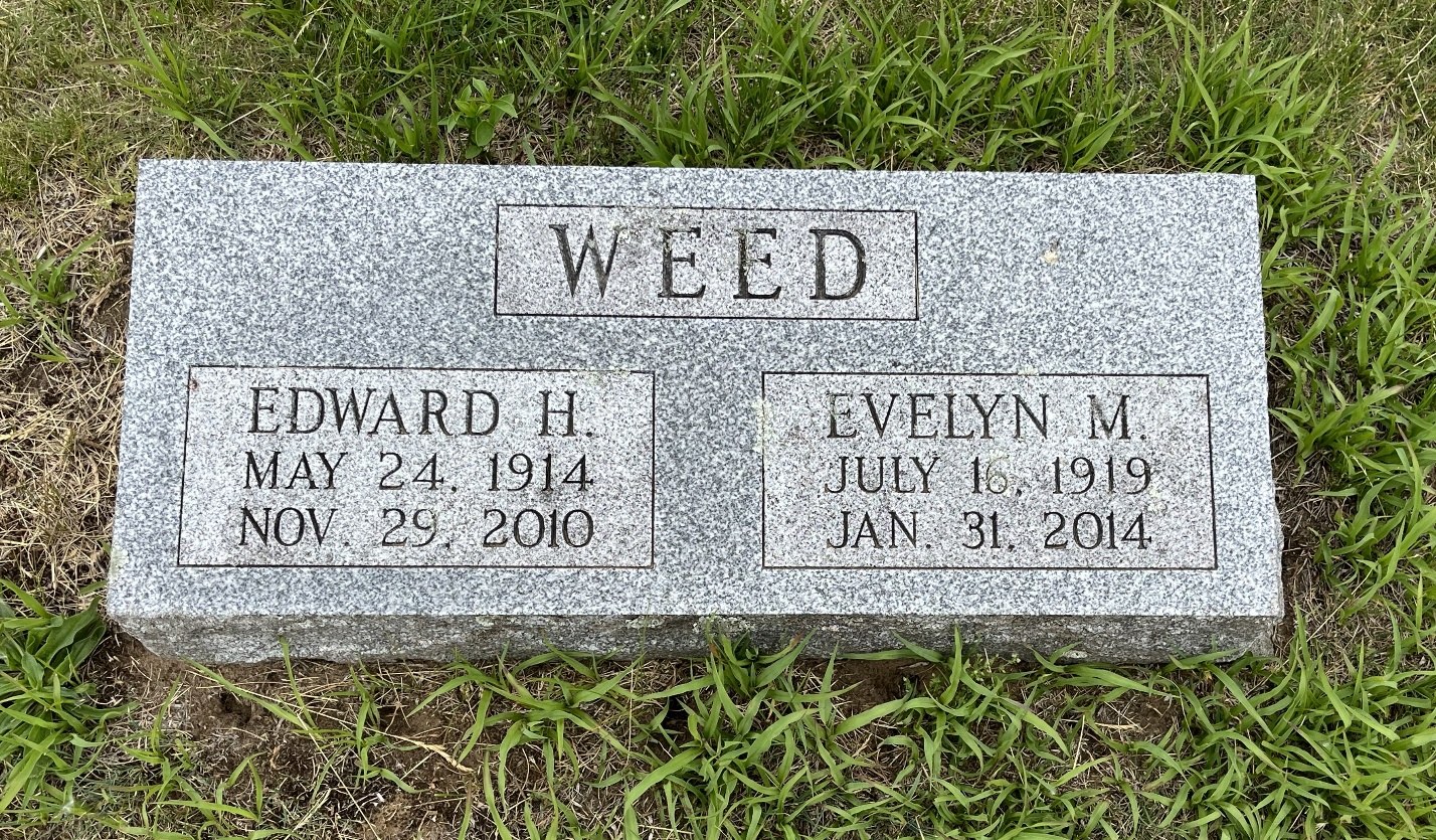 North Rose Fire Department archive photograph (headstones)