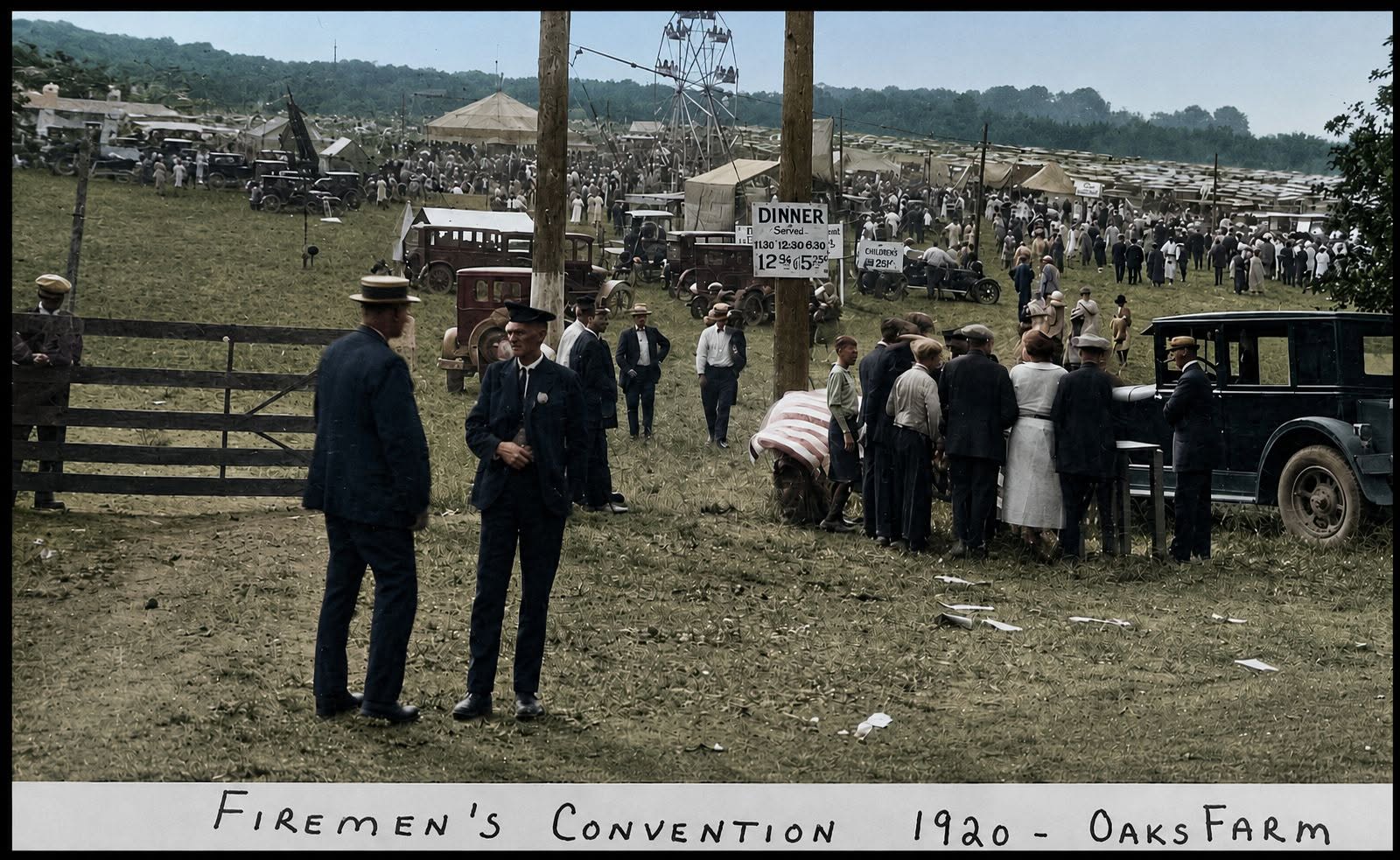 Firemen's Convention, 1920 — Oaks Farm, North Rose, N.Y.