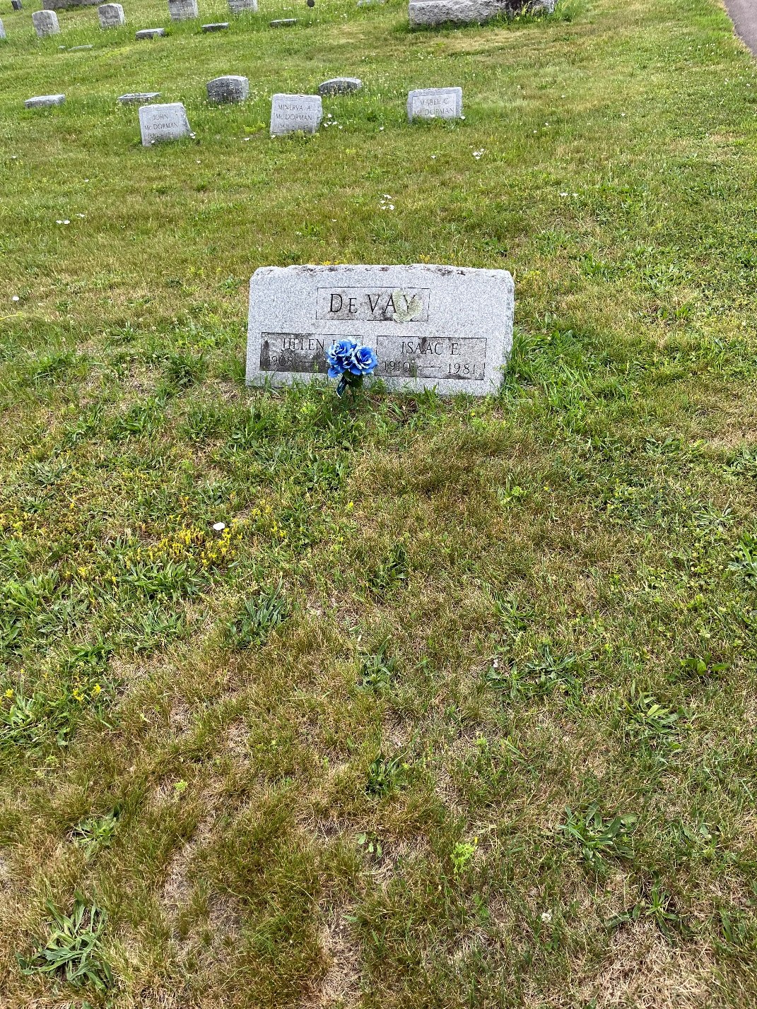 North Rose Fire Department archive photograph (headstones)