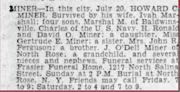 Member obituary — Appendix C