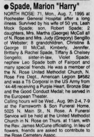 Member obituary — Appendix C