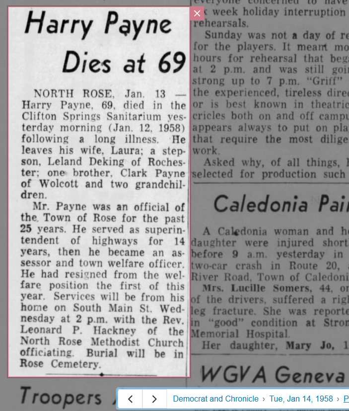Member obituary — Appendix C
