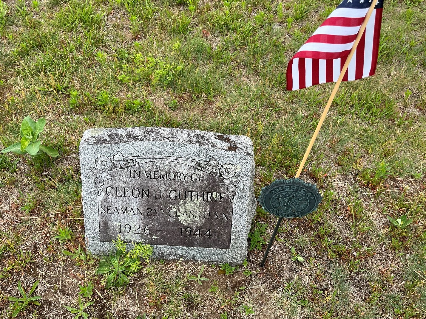 North Rose Fire Department archive photograph (headstones)