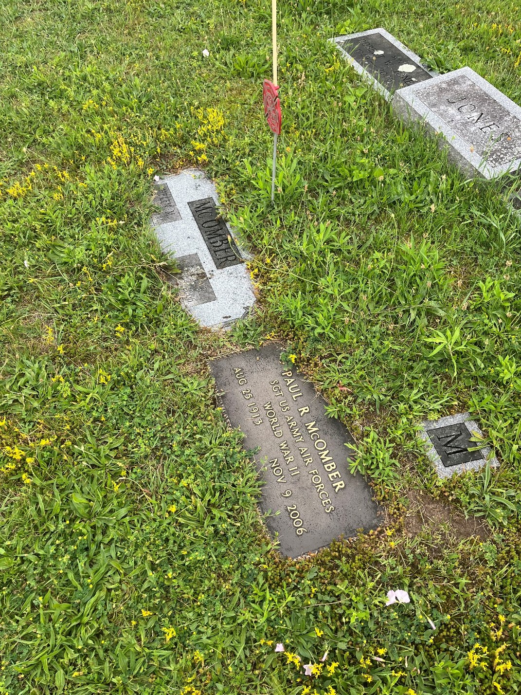 North Rose Fire Department archive photograph (headstones)
