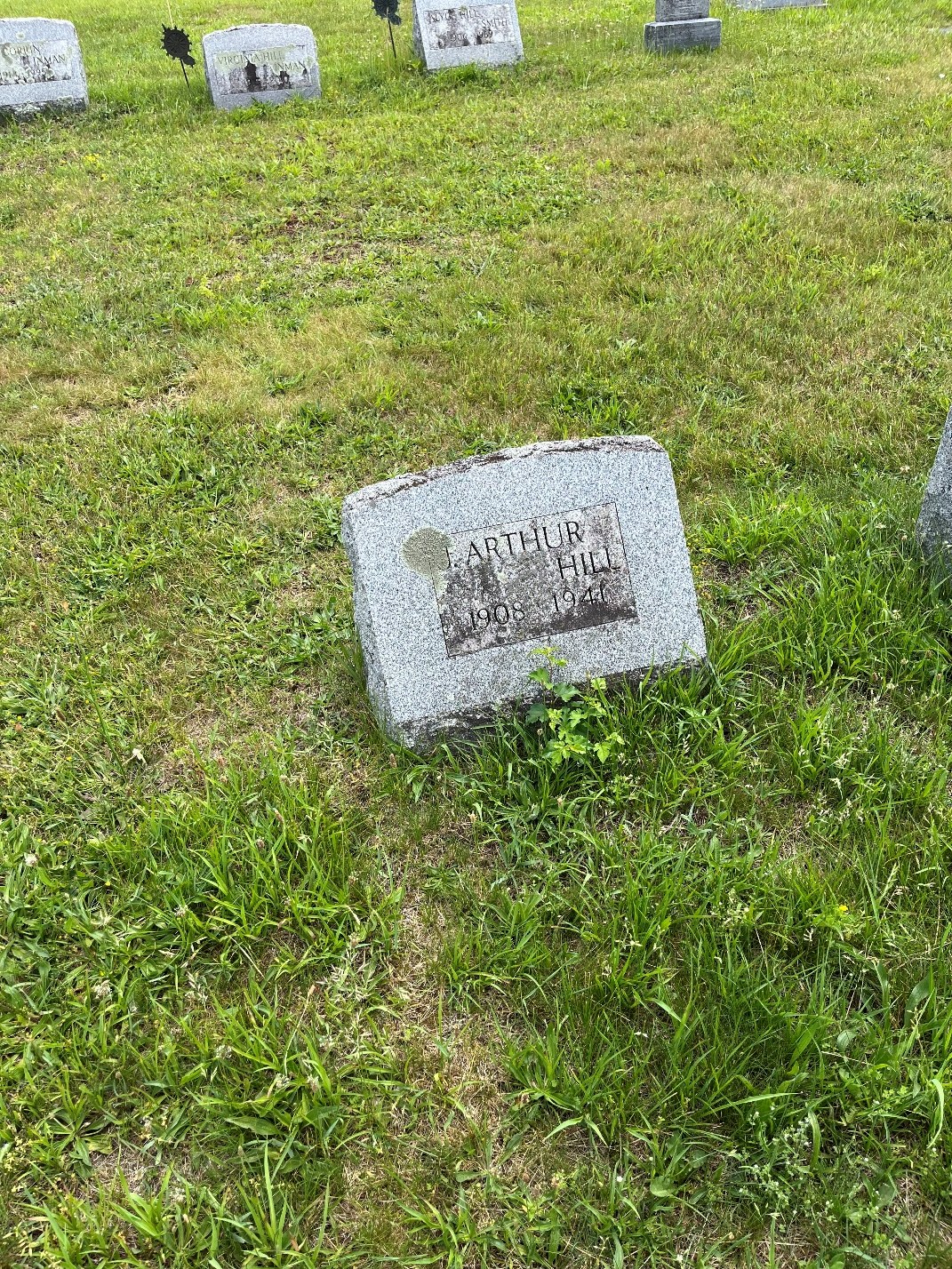 North Rose Fire Department archive photograph (headstones)