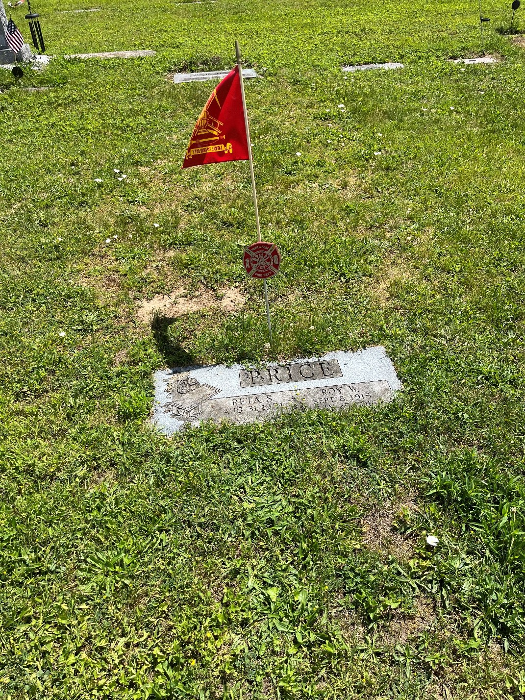 North Rose Fire Department archive photograph (headstones)