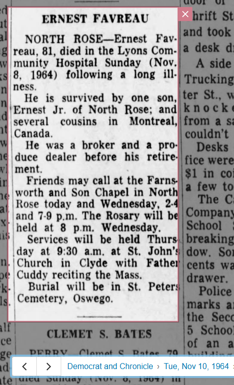 Member obituary — Appendix C