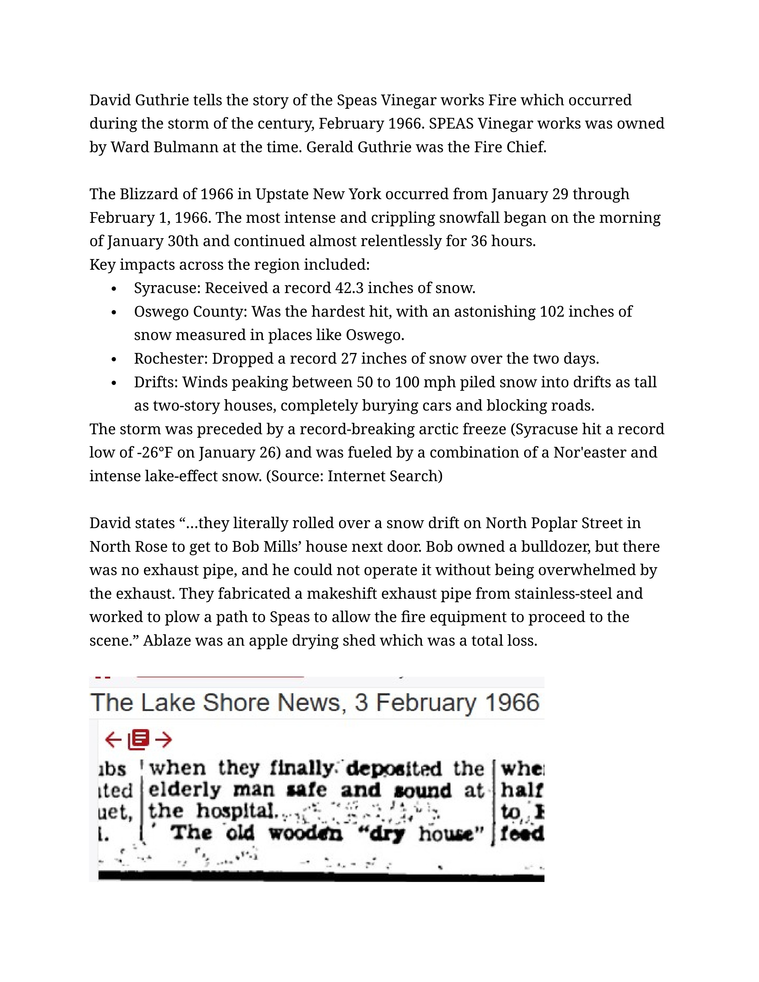 The Lake Shore News, 3 February 1966 — page 1