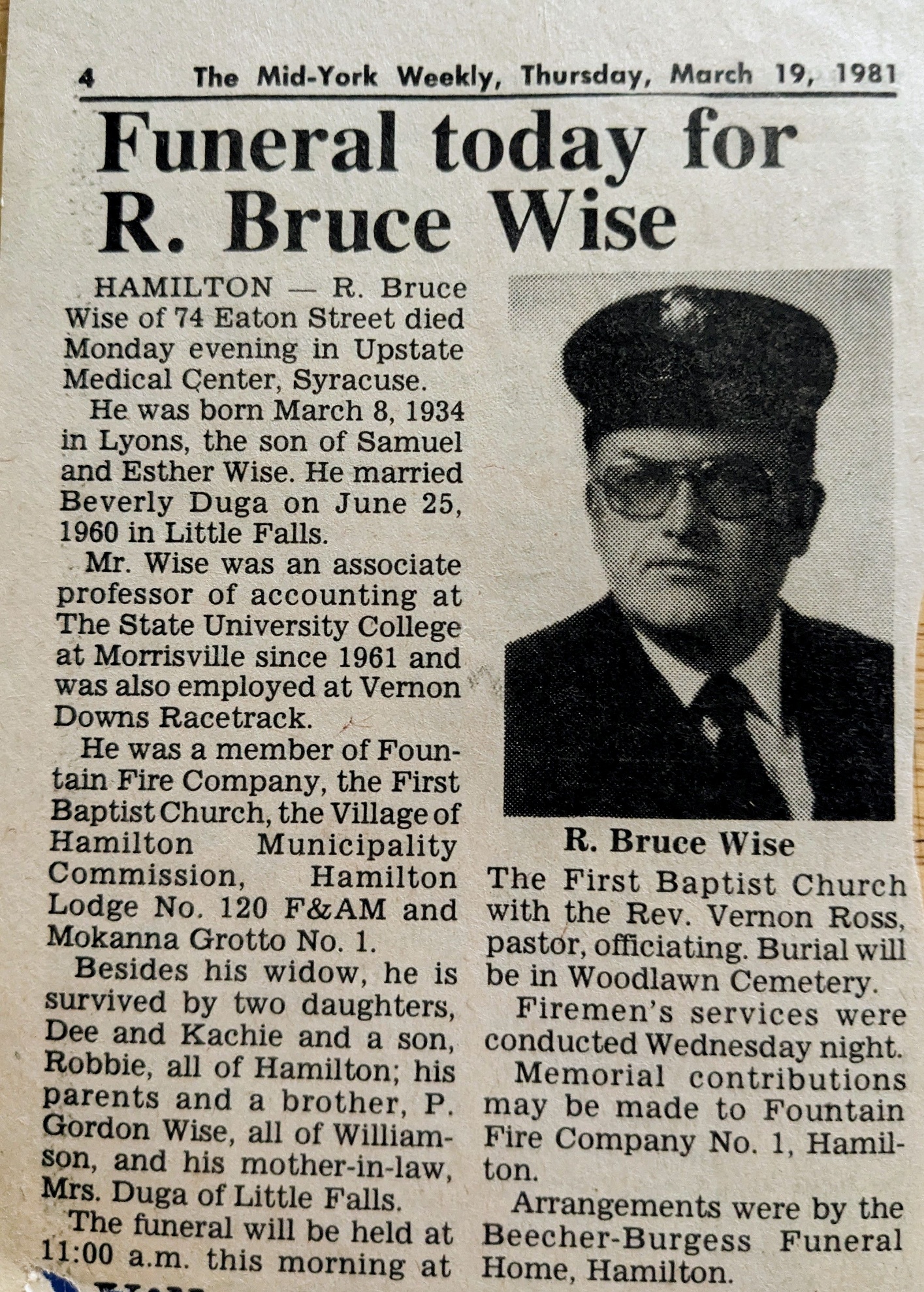 Member obituary — Appendix C