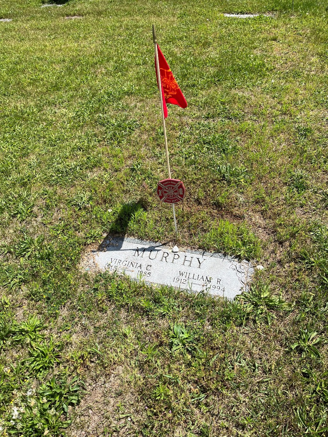 North Rose Fire Department archive photograph (headstones)