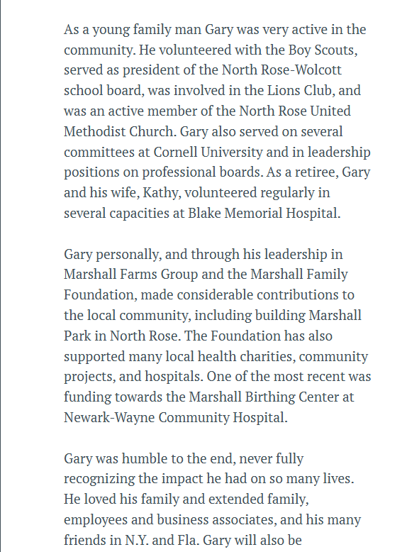 Member obituary — Appendix C