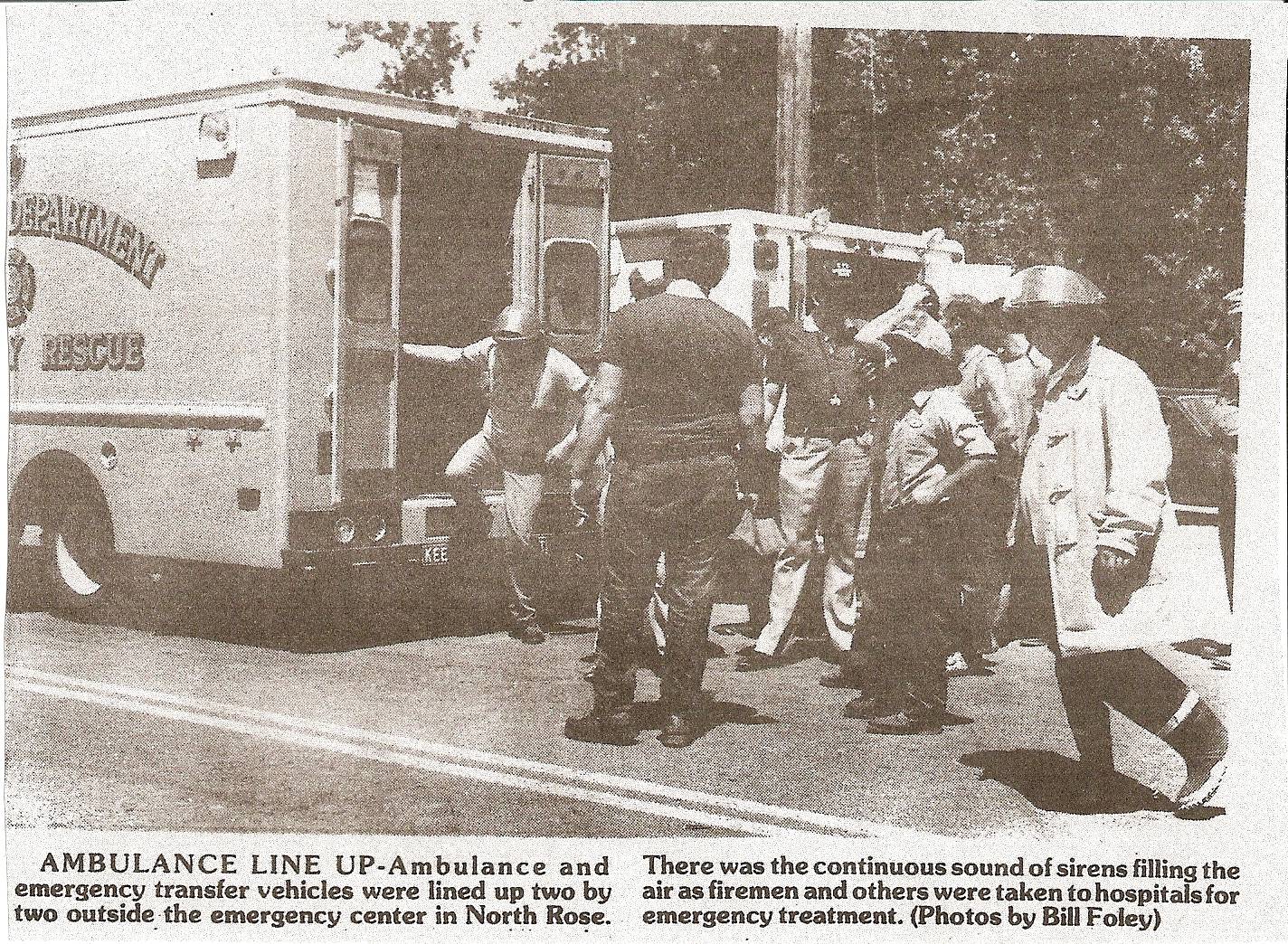 Sodus Cold Storage fire and explosion, North Rose, July 1983