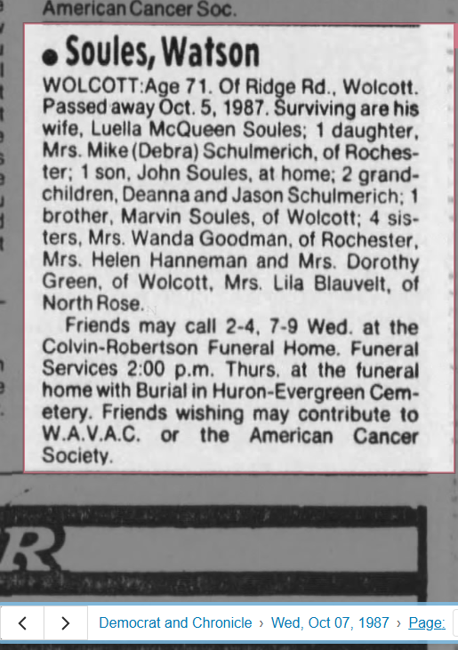 Member obituary — Appendix C
