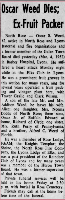 Member obituary — Appendix C