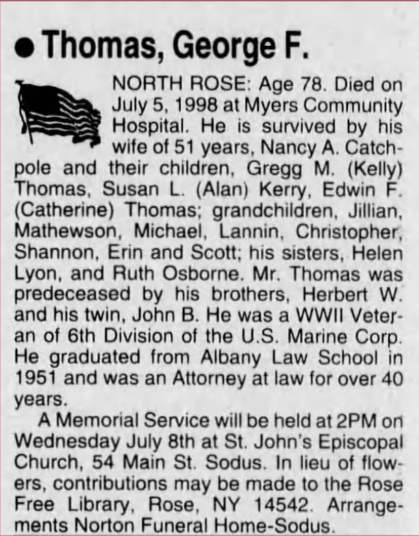 Member obituary — Appendix C