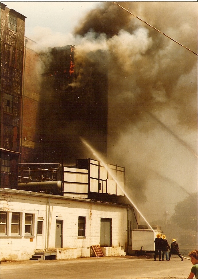 Sodus Cold Storage fire and explosion, North Rose, July 1983