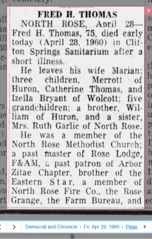 Member obituary — Appendix C