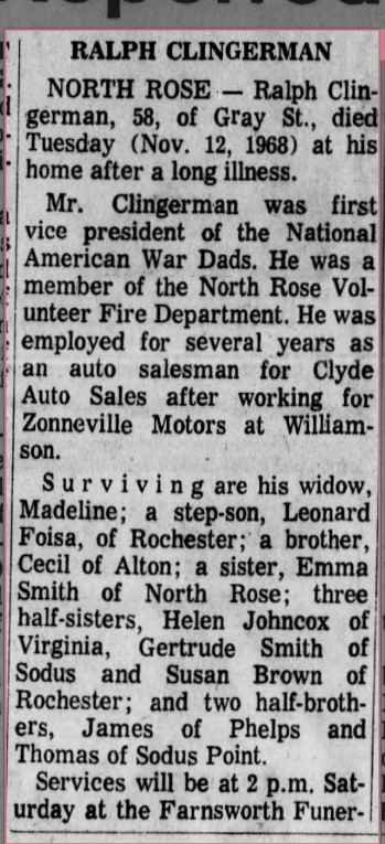 Member obituary — Appendix C