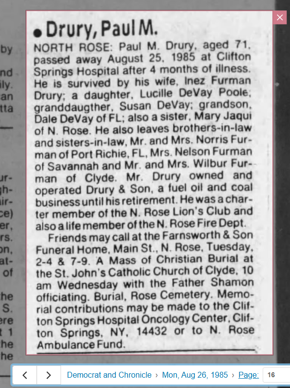 Member obituary — Appendix C