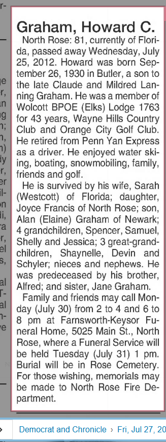 Member obituary — Appendix C