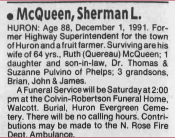 Member obituary — Appendix C