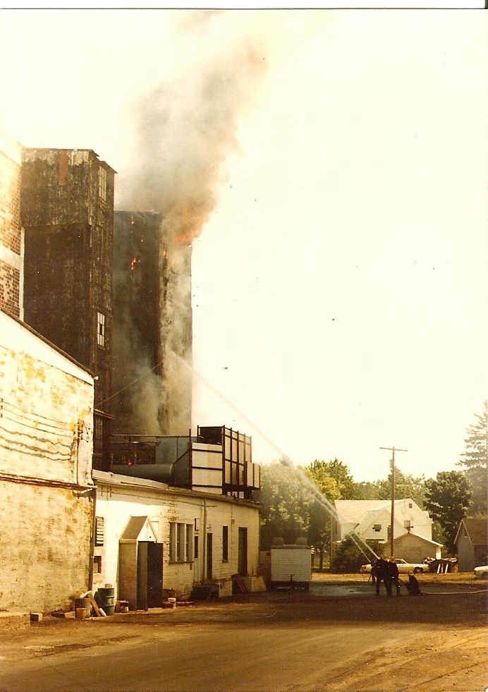 Sodus Cold Storage fire and explosion, North Rose, July 1983