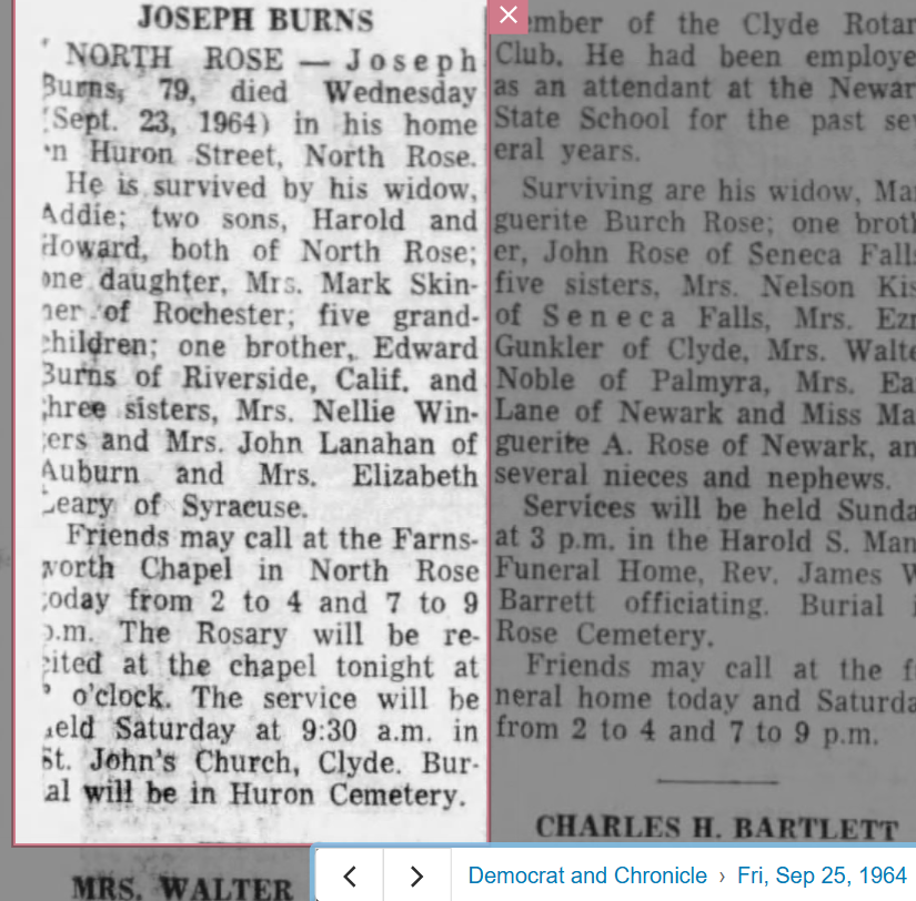 Member obituary — Appendix C