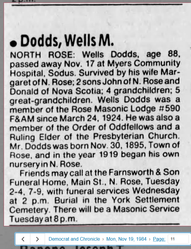 Member obituary — Appendix C