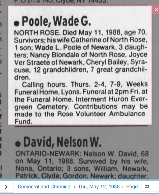 Member obituary — Appendix C