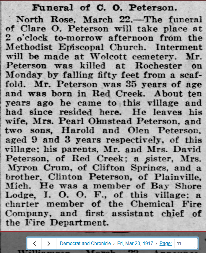 Member obituary — Appendix C