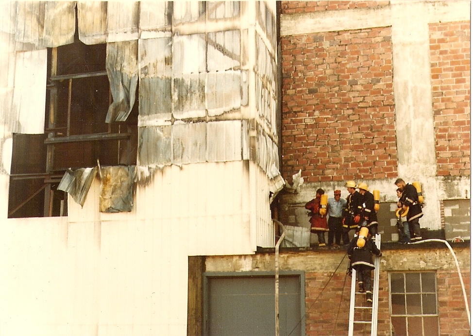 Sodus Cold Storage fire and explosion, North Rose, July 1983